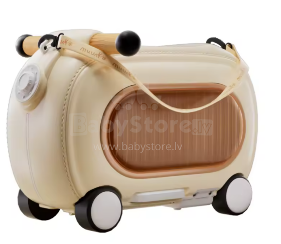 Travel Boarding Luggage Suitcase Art.276171 Beige  Čemodāniņš-sēdeklis ar riteņiem 3in1