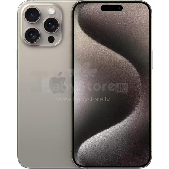 Apple iPhone 15 Pro Max 256GB Natural Titanium Prece no ekspozīcijas. Garantija 2 gadi