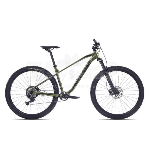 Kalnu velosipēds Rock Machine Blizz 10-29 Gloss Metallic Khaki/Pearl Black (Rata izmērs: 29 Rāmja izmērs: M)