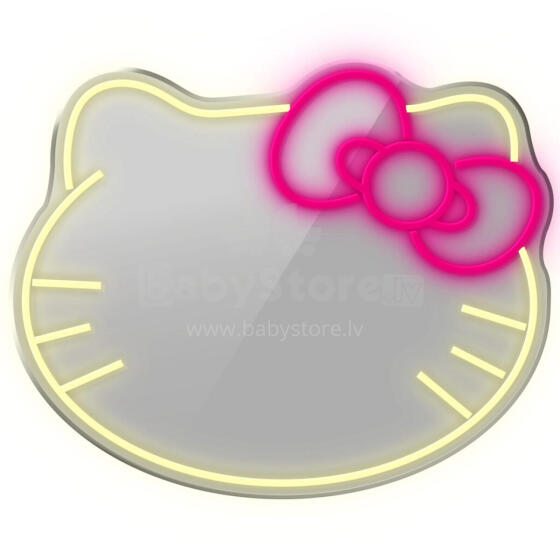 Manta MASNL129WH  Style Neon Lights Cat With A Bow LED Neon Mirror