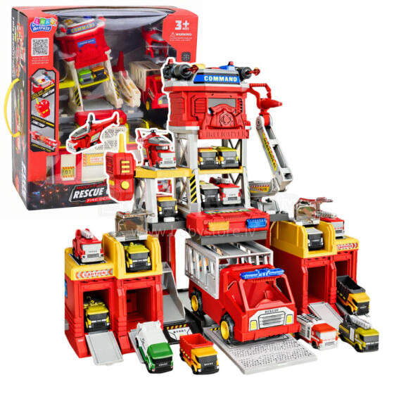 Fire Station Rescue Center Lights and Sounds Toy Set