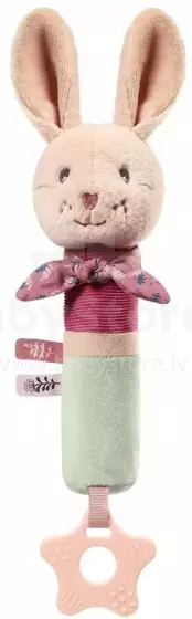 No Baby Squeaky Rabbit Karo with teether Art.1682 Игрушка-пищалка с прорезывателем заяц Каро
