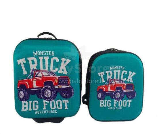 Truck Suitcase+Backpack  Art.BC-ZIE-003  Čemodans ar riteņiem+soma