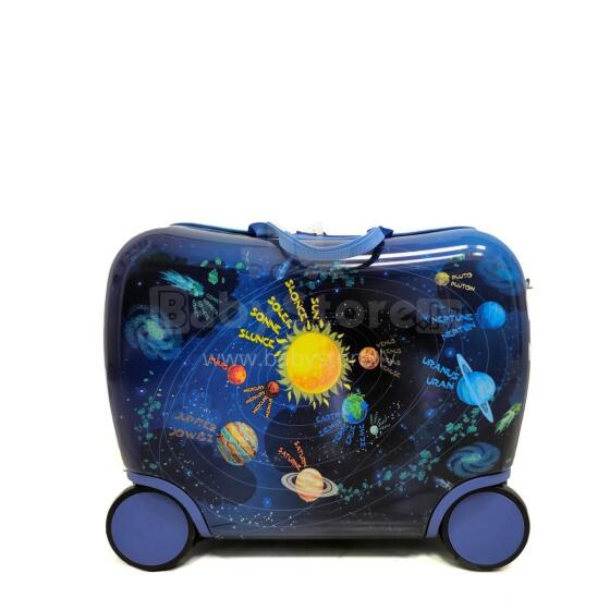 Cosmoss Suitcase Ride On Art.BC-KOS-004 Čemodāniņš-sēdeklis ar riteņiem 3 vienā