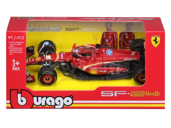 Модель автомобиля Bburago F1 Ferrari SF-24 Monza GP 2024 #16 Шарль Леклер, масштаб 1:43 art.277048