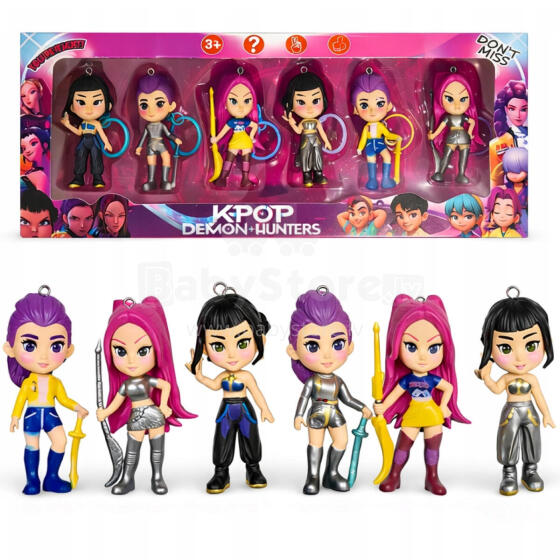 ZESTAW FIGUREK K-POP DEMON HUNTERS 6 SZT