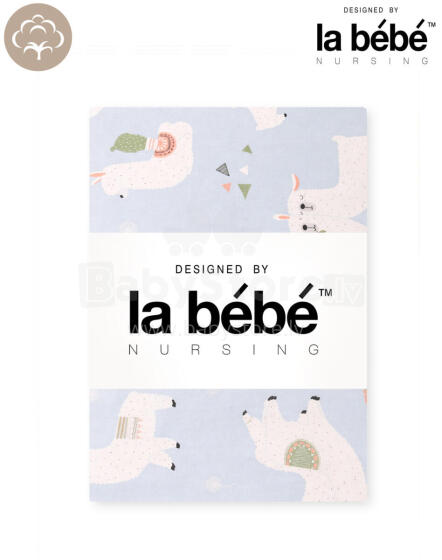La bebe™ Cotton Nappy Wild life Art.156121 Пелёнка из натурального хлопка 78х72 cm