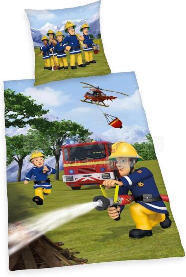 Faro Tekstylia Disney Bedding Feuerwehr Art.277235 Хлопковое постельное белье 135x200/80x80 см