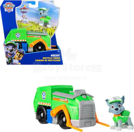 PAW PATROL Rocky Figure with Recycling Truck art.277255