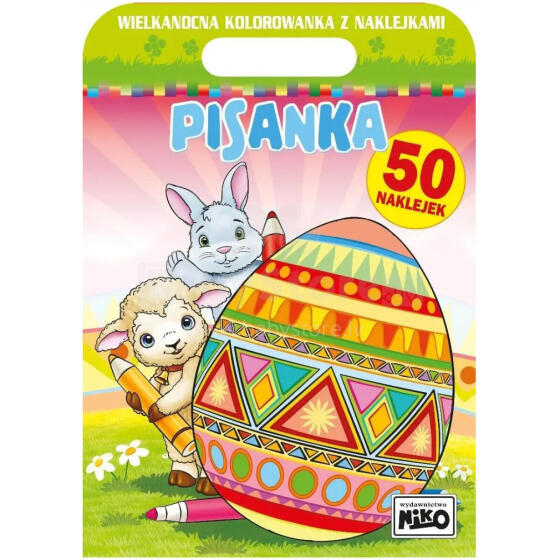 WIELKANOCNA KOLOROWANKA Z NAKLEJKAMI