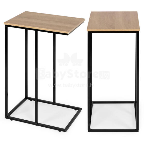 Mobile side table for a laptop, metal frame ModernHome