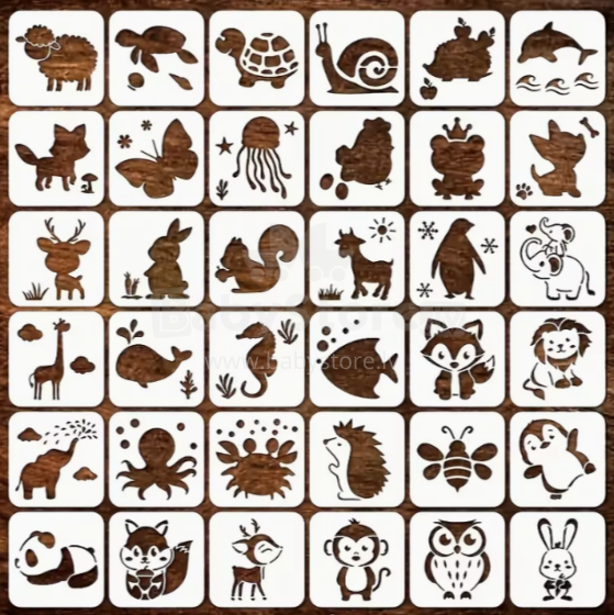 Wooden Drawing Stencil Kit Art.277481