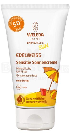 Weleda  Sensitive Sun Cream SPF 50 Art.277485 Защитный крем от солнца для детей с защитой SPF 50