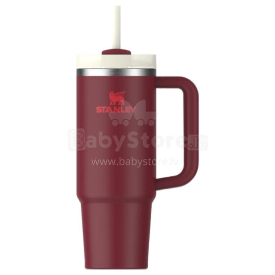 Thermo mug with straw The Quencher H2.O FlowState Tumbler 0.89L dark red