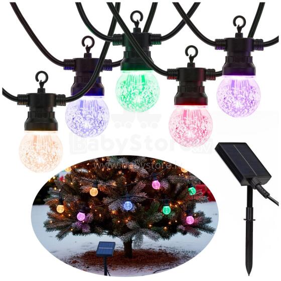 Уличная LED гирлянда лампочки 15 LED мультиколор CL1248 Springos