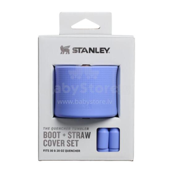 Set of 2 protective covers and straw caps for thermo mugs 0.89L/0.59L The Quencher Boot + Straw Topper hydrangea blue