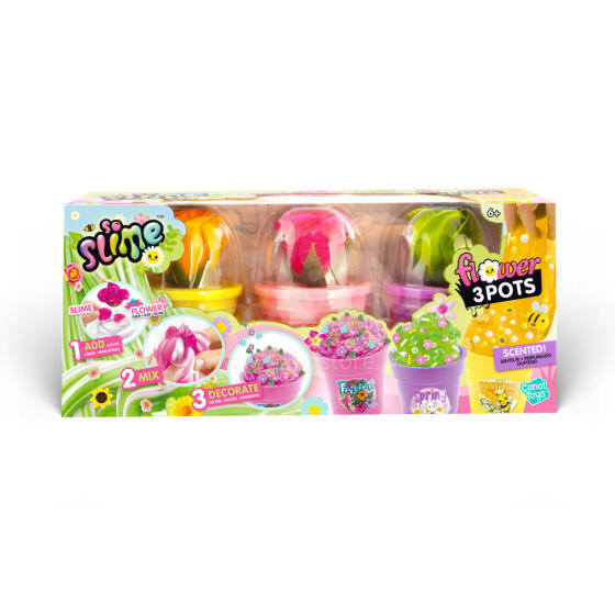 SO SLIME комплект для изготовления слайма Цветочный горшок, 3 шт