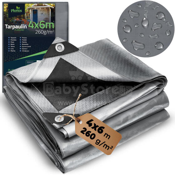 Тент 600 x 400 см 260 г/м2 Толстый PL-501
