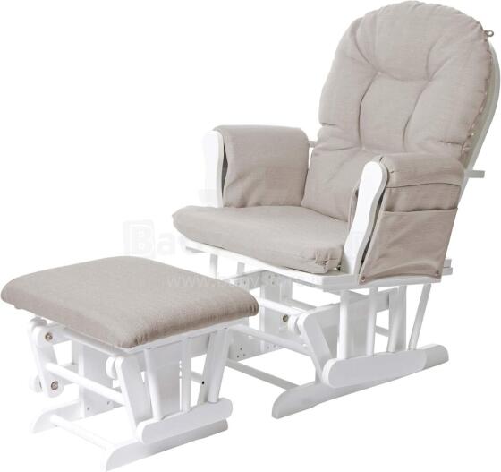 Mendler Relaxing Rocking Chair Art.HWC-C76 Cream Кресло-качалка для кормления