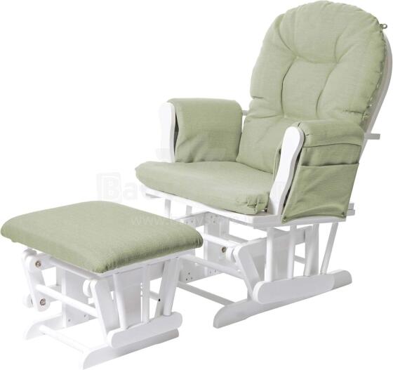Mendler Relaxing Rocking Chair Art.HWC-C76 Light Green  Šūpuļkrēsls