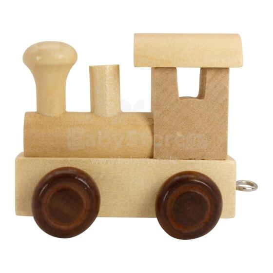 Small foot Letter Train Locomotive Art.278418 Деревянные буквы - вагоны,1 шт