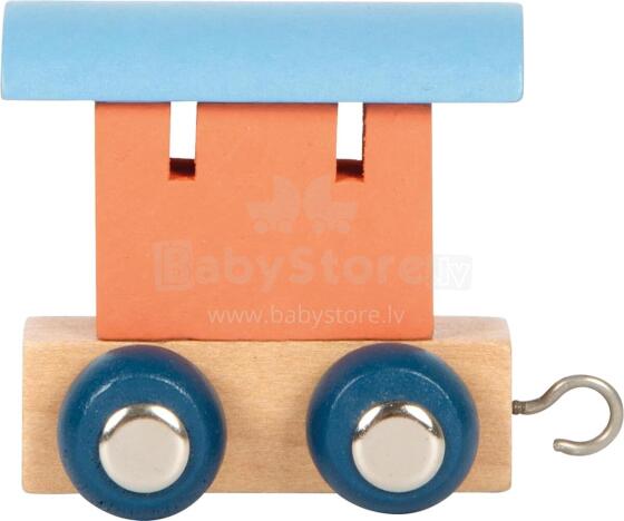 Small foot Letter Train Locomotive Art.278425 Деревянные буквы - вагоны,1 шт