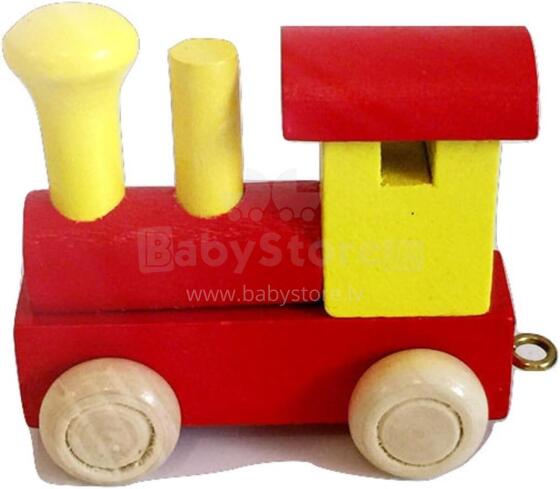 Small foot Letter Train Locomotive Art.278429 Деревянные буквы - вагоны,1 шт