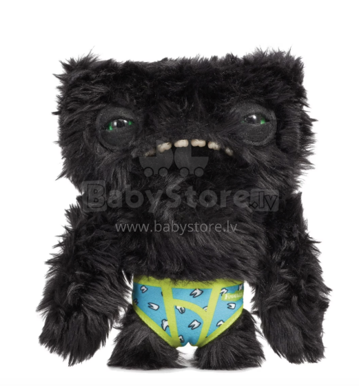 FUGGLER Black Funny Ugly Monster 23cm Art.278604 plīša briesmonis Underoo Mcgoo, zaļš, 320-15132-I