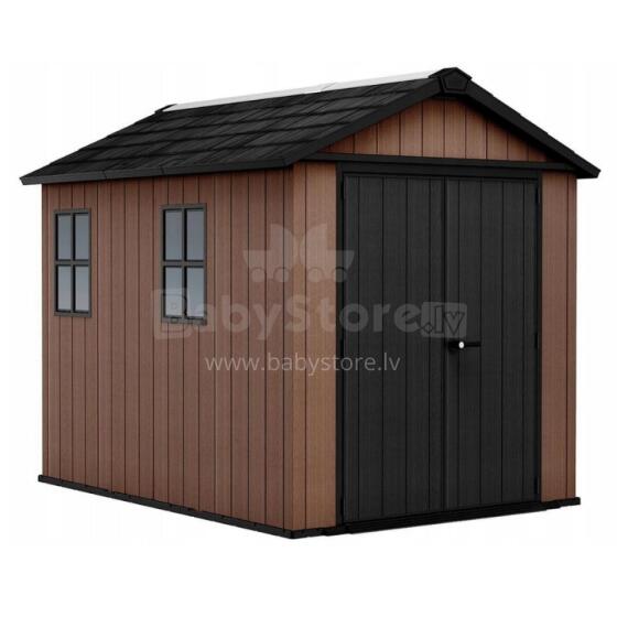 Garden shed Newton Plus 9x7.5 brown