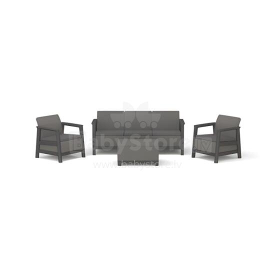 Dārza mēbeļu komplekts Scandi Linea 3 Seater Set pelēks