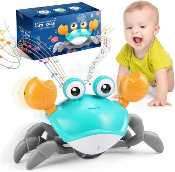 Crab Baby Toy Art.278759 Interaktīvais krabju kāpurs ar skaņu