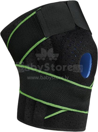 Acwoo Knee Support Art.278762 Medicīniskais regulējams ceļa atbalsts ar sānu stabilizatoriem un ceļa skriemeļa gēla spilventiņu