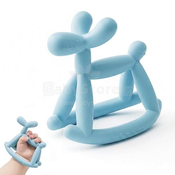 Miraloop Jellydog Teething Ring  Art.278765 Augstākas kvalitātes - silikona grabulis (100% dabisks)