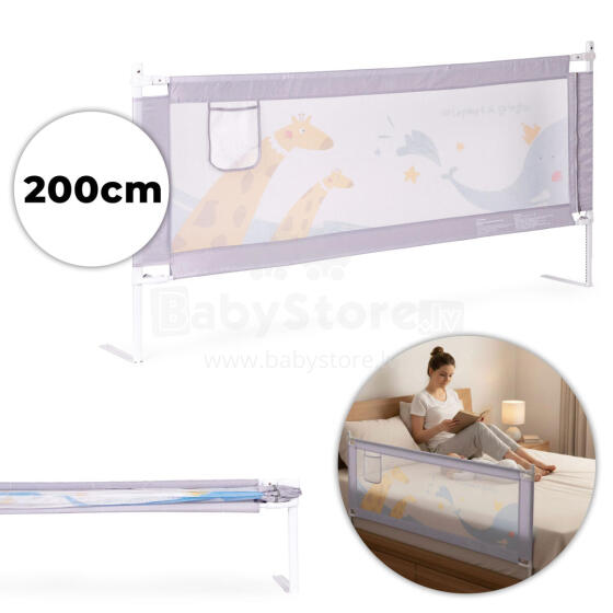 Защитный бортик для кровати 200 см для детей ECOTOYS