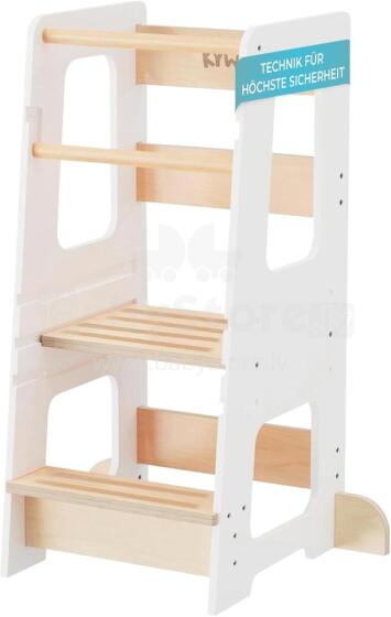 Wooden Learning Tower Art.278871 White Деревянный кухонный табурет/ступенька для малышей