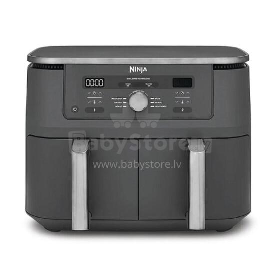 Ninja 6-in-1 Dual Zone karstā gaisa katls, 9.5 L, 2470 W, pelēks