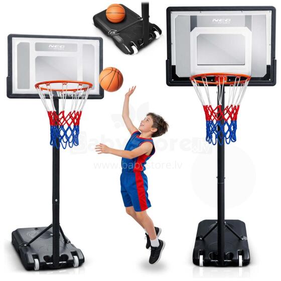 Basketball hoop 150-210cm adjustable large stable freestanding Neo-Sport NS-280
