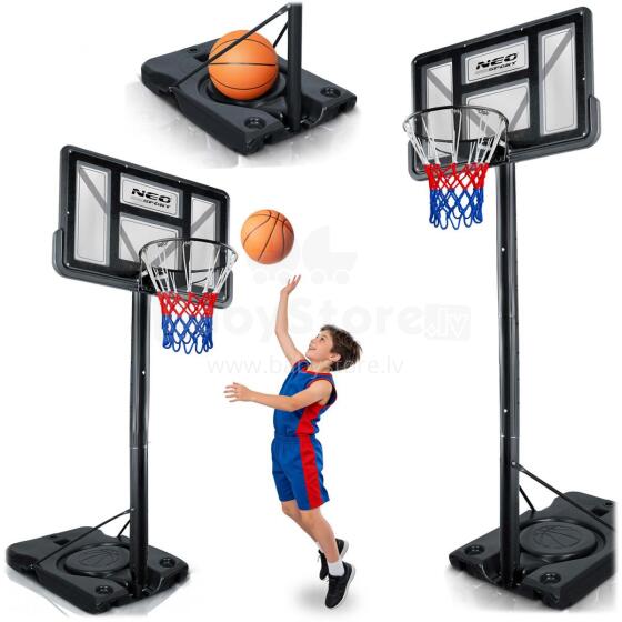 Adjustable Basketball Hoop 135-300cm Stable Large Neo-Sport NS-282