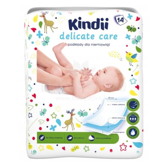 Baby sheets Kindii Delicate Care 14 pcs. 60x60cm