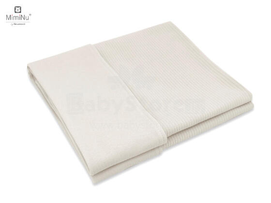 KIECZMERSKI Blanket 75x100 cm MIMINU SOFT interlock cotton 100% beige