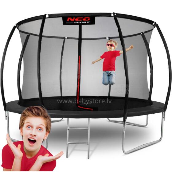 Shaped Garden Trampoline 12ft/374cm with Internal Net Neo-Sport
