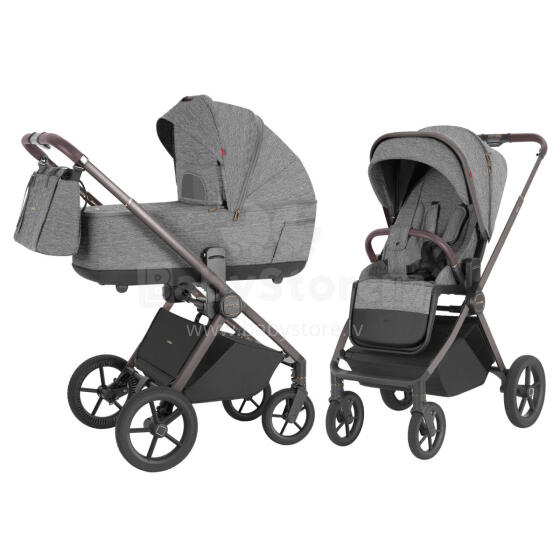 Bērnu rati 2in1 CARRELLO Ultra CRL-6527 Metāla pelēks