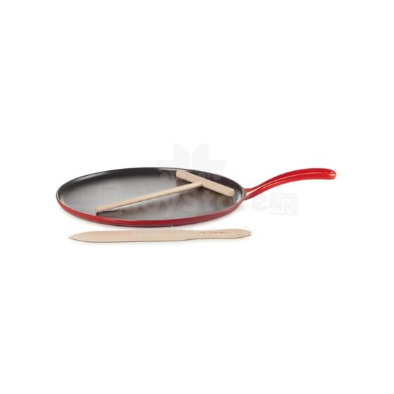 Čuguna pankūku panna &Oslash;27cm sarkana