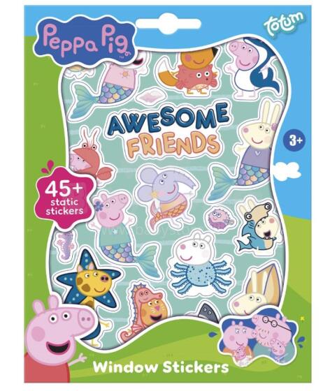 Totum aknakleebised Põrsas Peppa 4 lehte