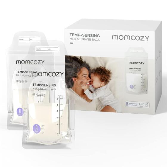 Momcozy Milk Bags Art.279936 Пакеты для сбора и хранения грудного молока,120 шт,180 мл