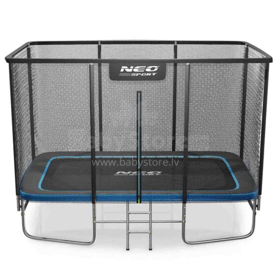 Rectangular Trampoline 12x8ft/366x244cm with External Net and Ladder Neo-Sport