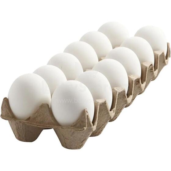 Creativ eggs, white, 12 pcs.