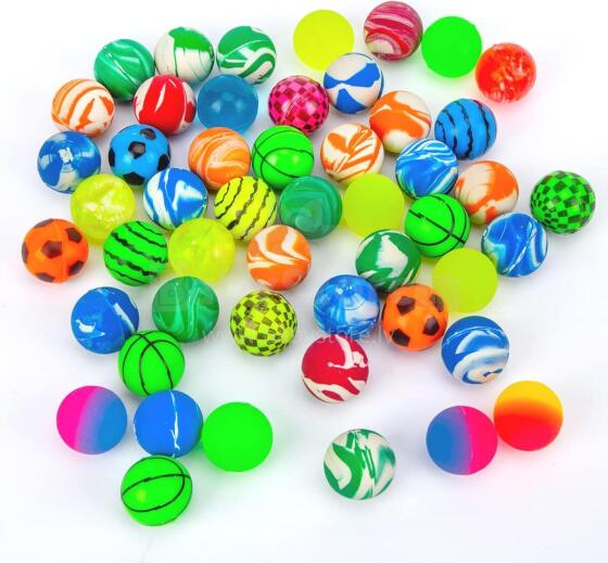 Kidsworld Ball Art.280240   Kaučuka bumbiņa  1gb.  (2.5cm)
