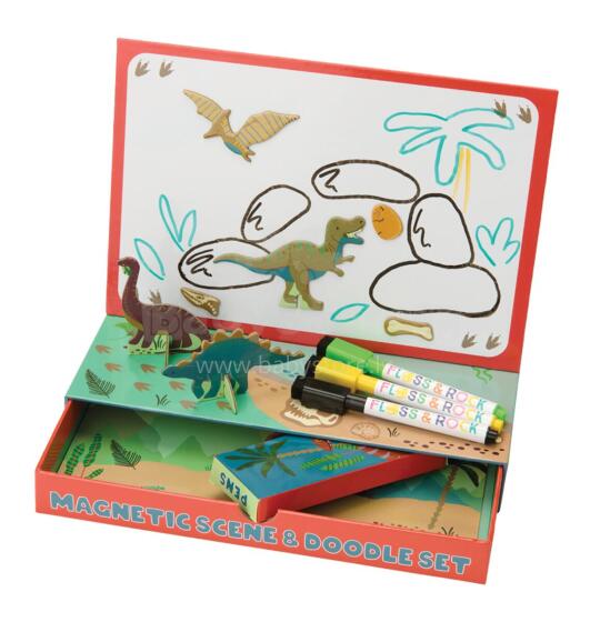 Magnētiskā spēle un zīmēšanas komplekts, Dinozauri