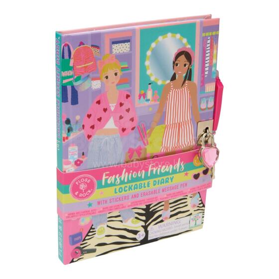 Lockable diary with erasable pen, Stylish friends' home